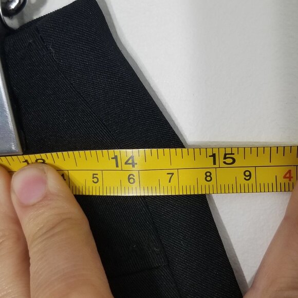 Simply Manakin Black Zipper Back Stretch Pencil Zipper Back Classic Skirt Size 3 - Picture 7 of 10